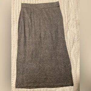 Vince Gray Midi Sweater Skirt